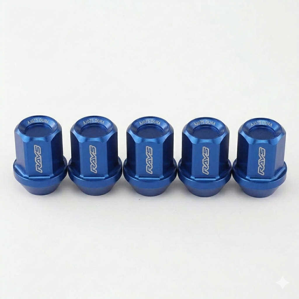 RAYS DURA-NUT L32 Straight Type 12x1.50 BLUE