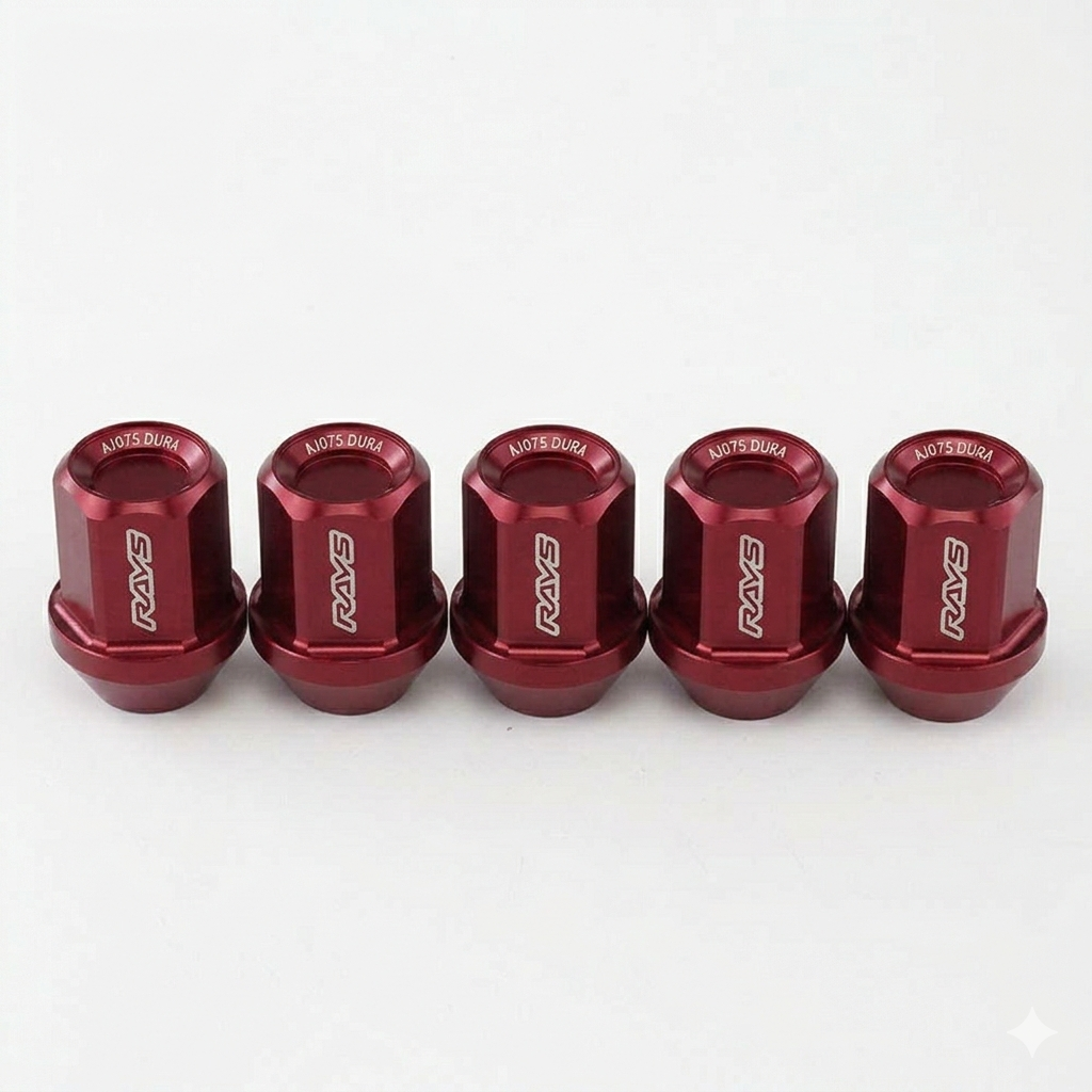 RAYS DURA-NUT L32 Straight Type 12x1.50 RED