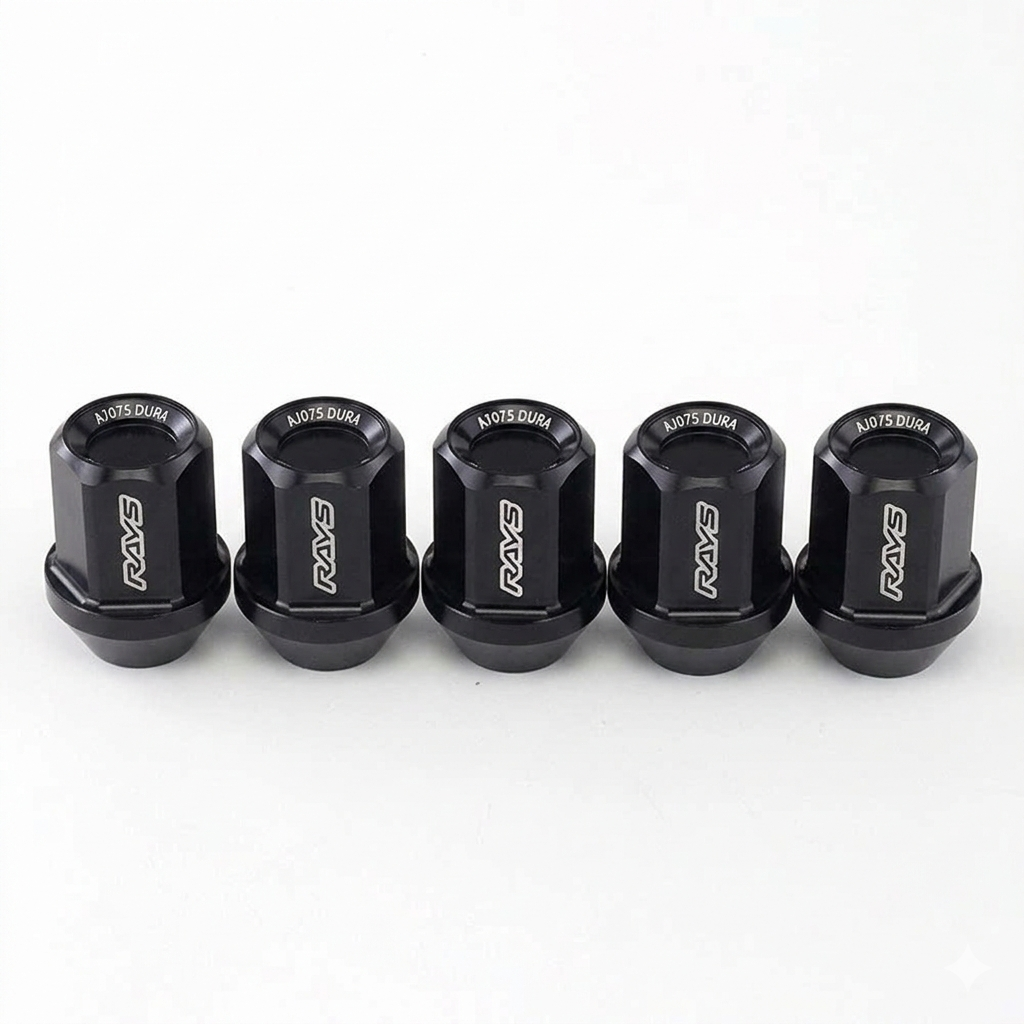 RAYS DURA-NUT L32 Straight Type 12x1.50 BLACK