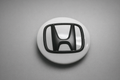 Honda Wheels Center Caps OEM Black on White 69mm Part# 44742 (Set of 4)