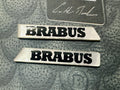 BRABUS Logo G-class 464 Silver/Black FENDER BADGE EMBLEM Set Of 2 Pcs genuine