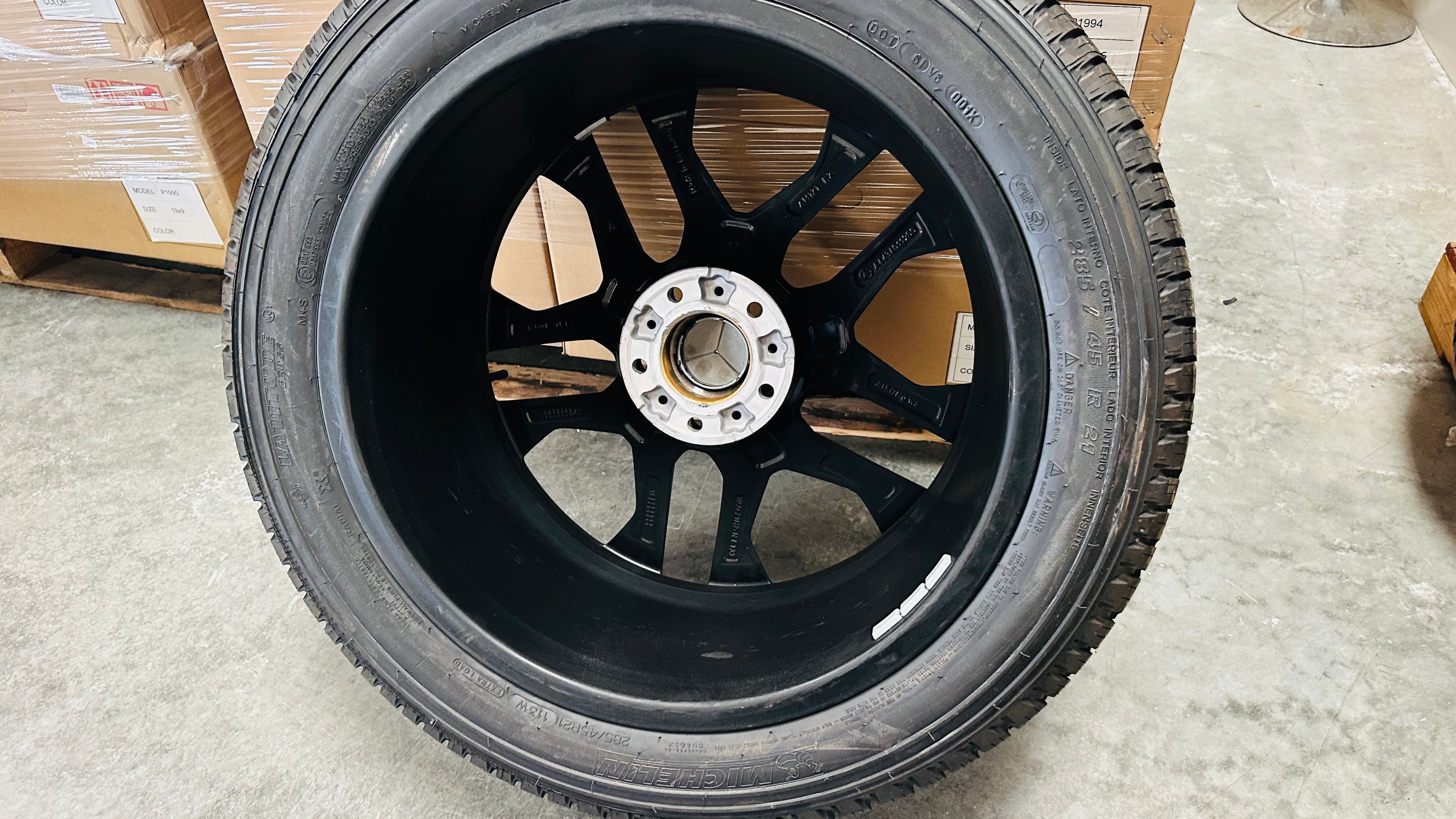 21" Mercedes G63 AMG OEM Wheels New with Tires Black (Set of 4)