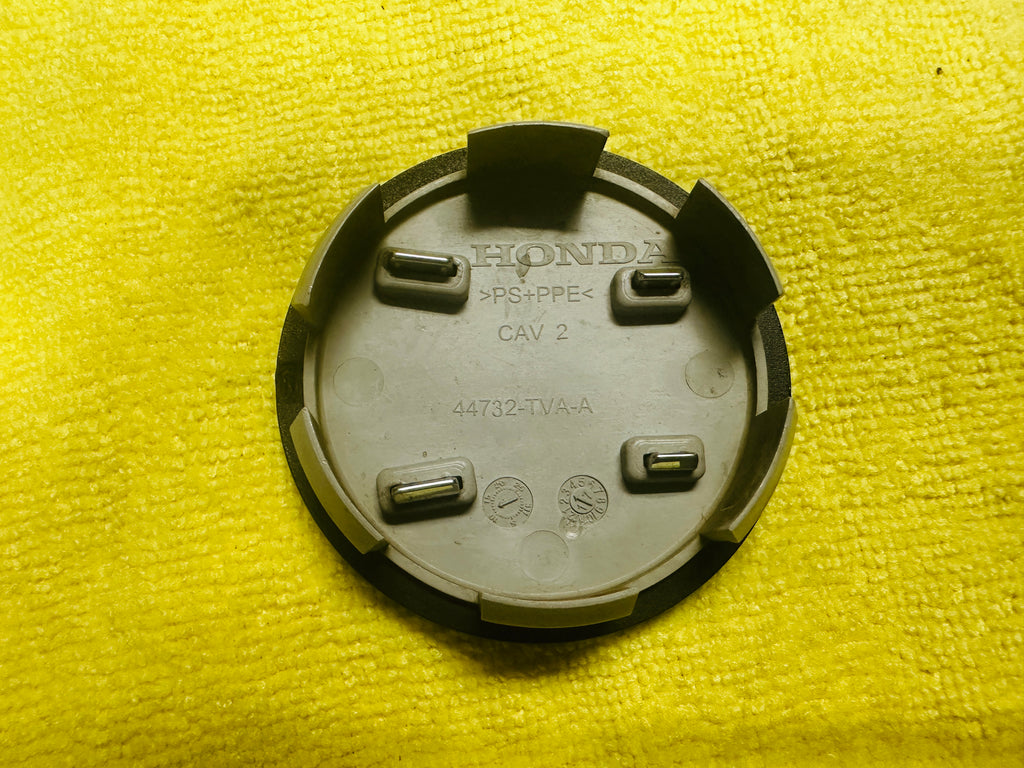 Honda Wheels Center Caps OEM Flat Black 62mm 44732-TVA-A (Set of 4)