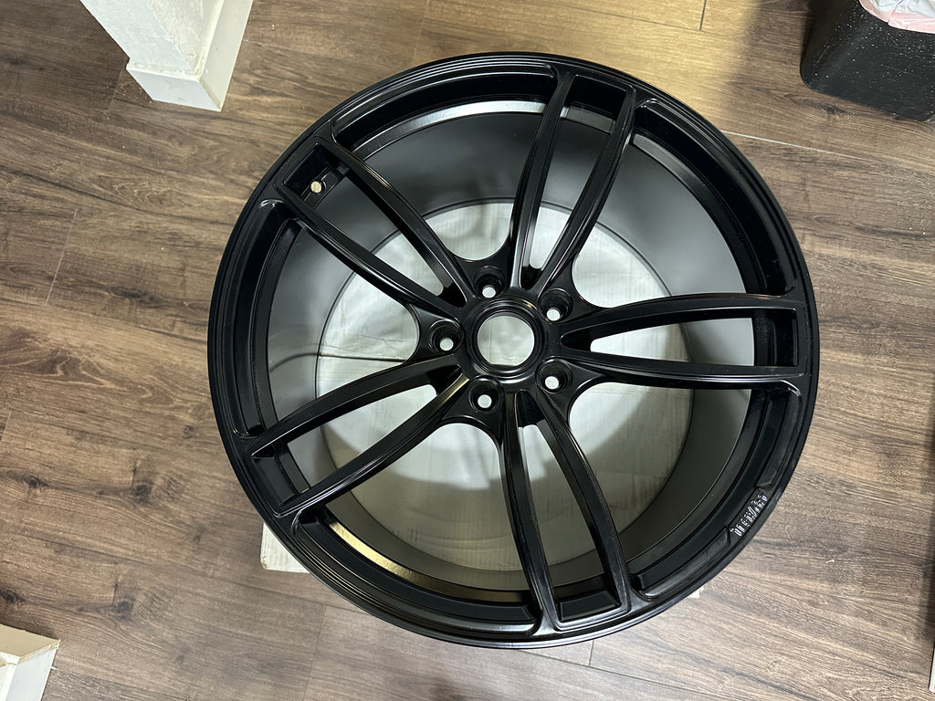 TechArt Formula IV 21"× 12" J OT 57 BLACK Light Alloy Wheel for Porsche 991 | 991.2 (1 wheel only)