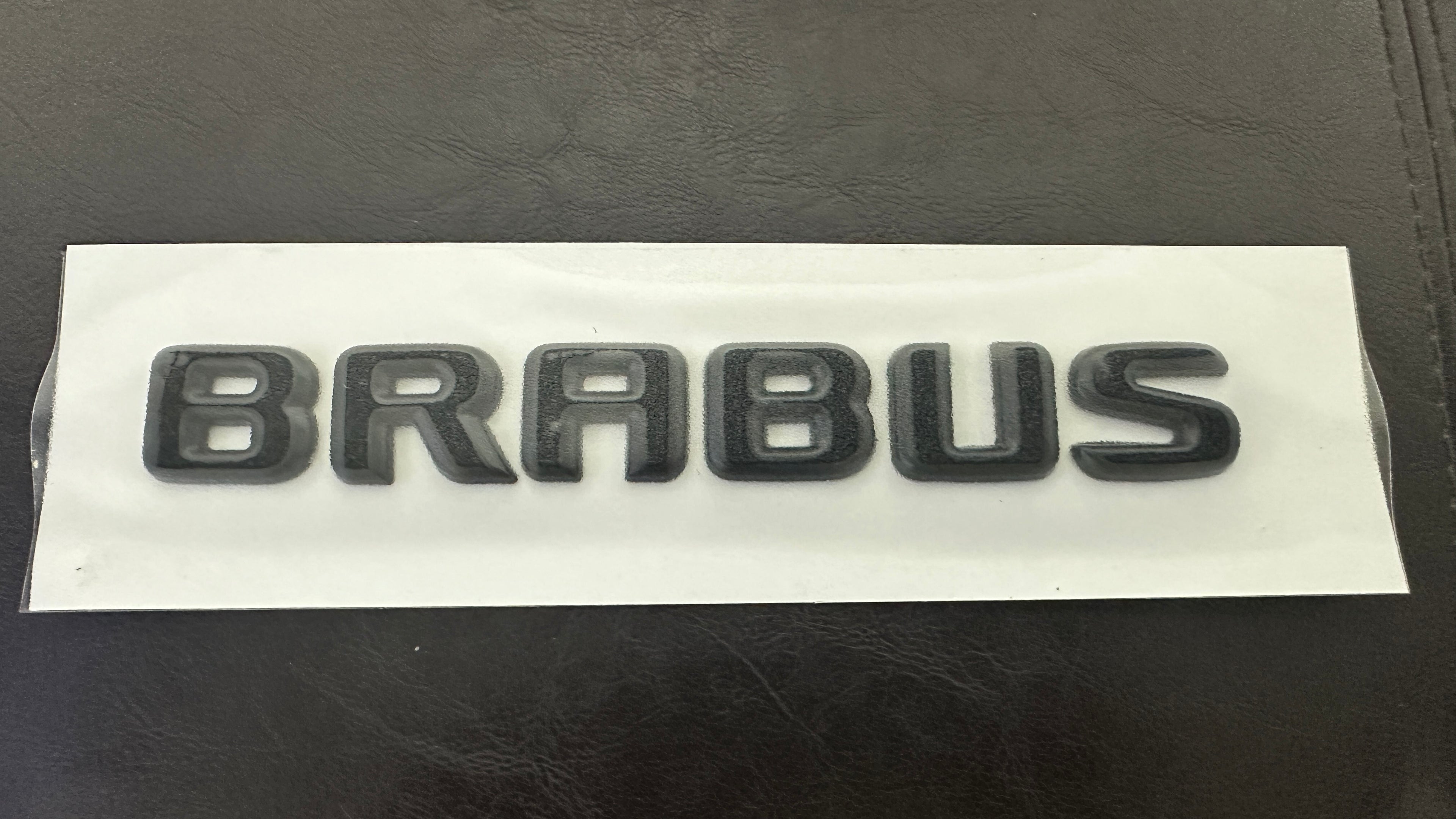 BRAND NEW ORIGINAL BRABUS TRUNK LOGO BADGE EMBLEM IN Matte Black Made By Brabus