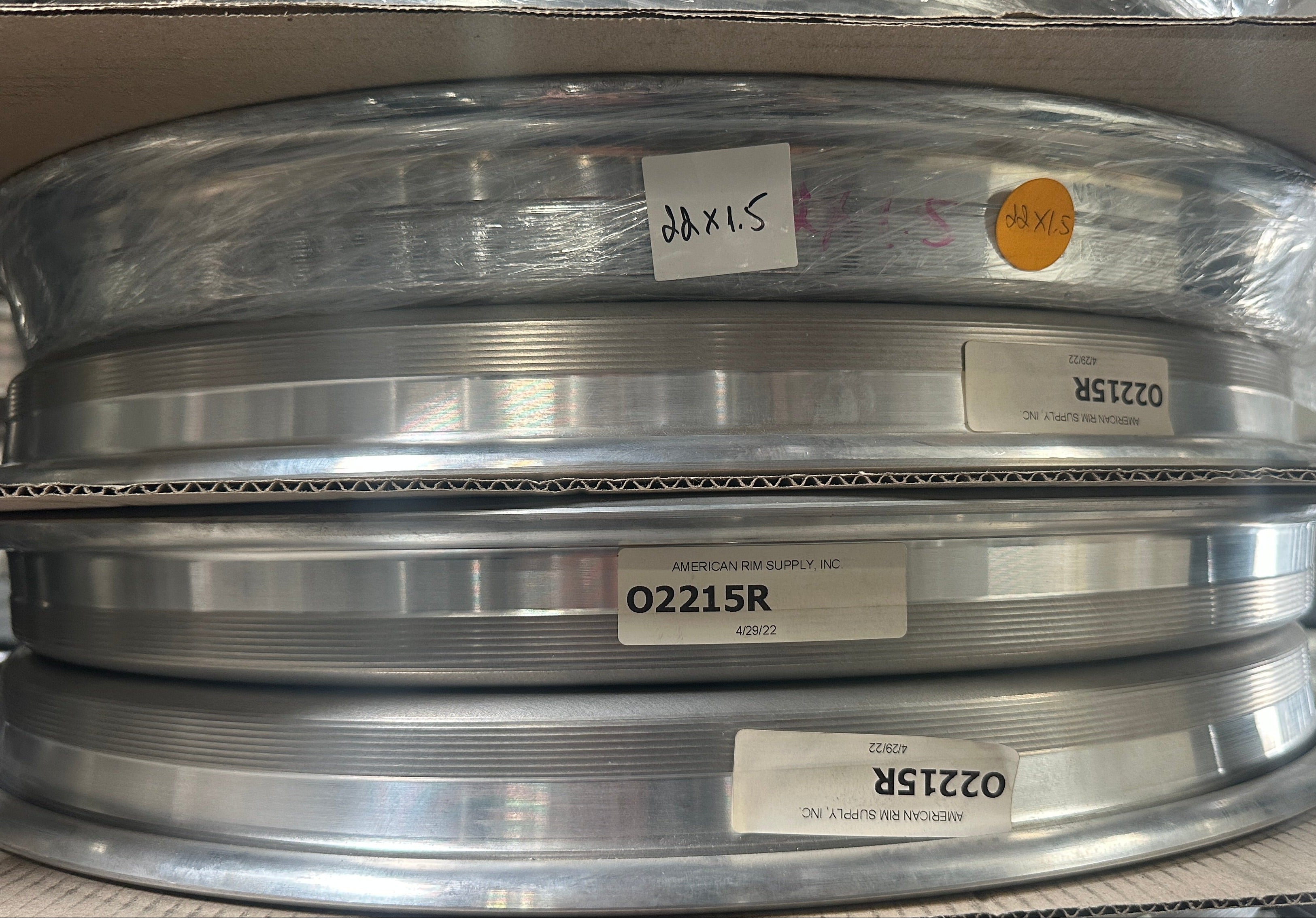 22" × 1.5” Outer Reverse Lip "RAW" Fits all 3pc Wheel AL13, ASANTI, ADV1, DPE 40 Holes