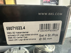 BBS 3D Center Cap (Set of 4) - 56mm - Black / Chrome 3D Logo
