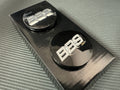 BBS 3D Center Cap (Set of 4) - 56mm - Black / Chrome 3D Logo