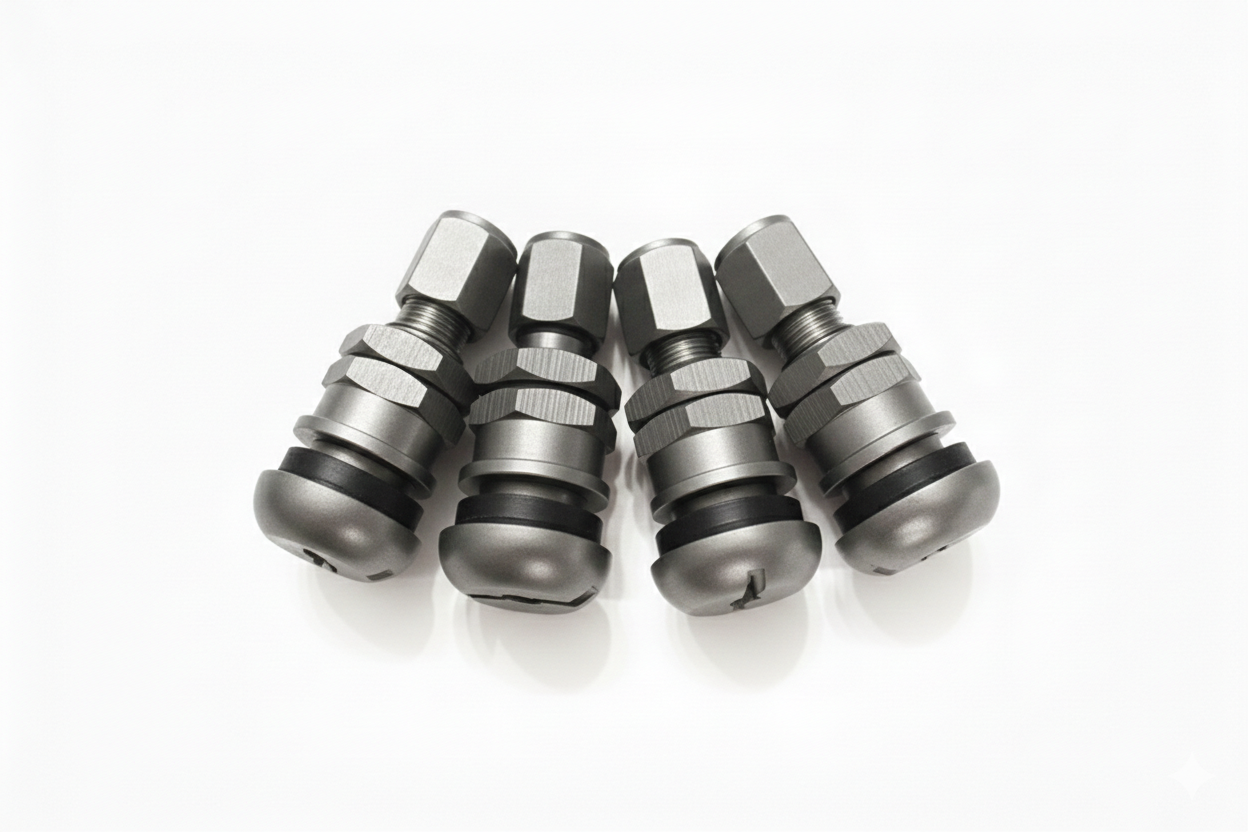 RAYS Valve Stems for TE37 (Set of 4) Choose from: Black / Silver / Red / Blue