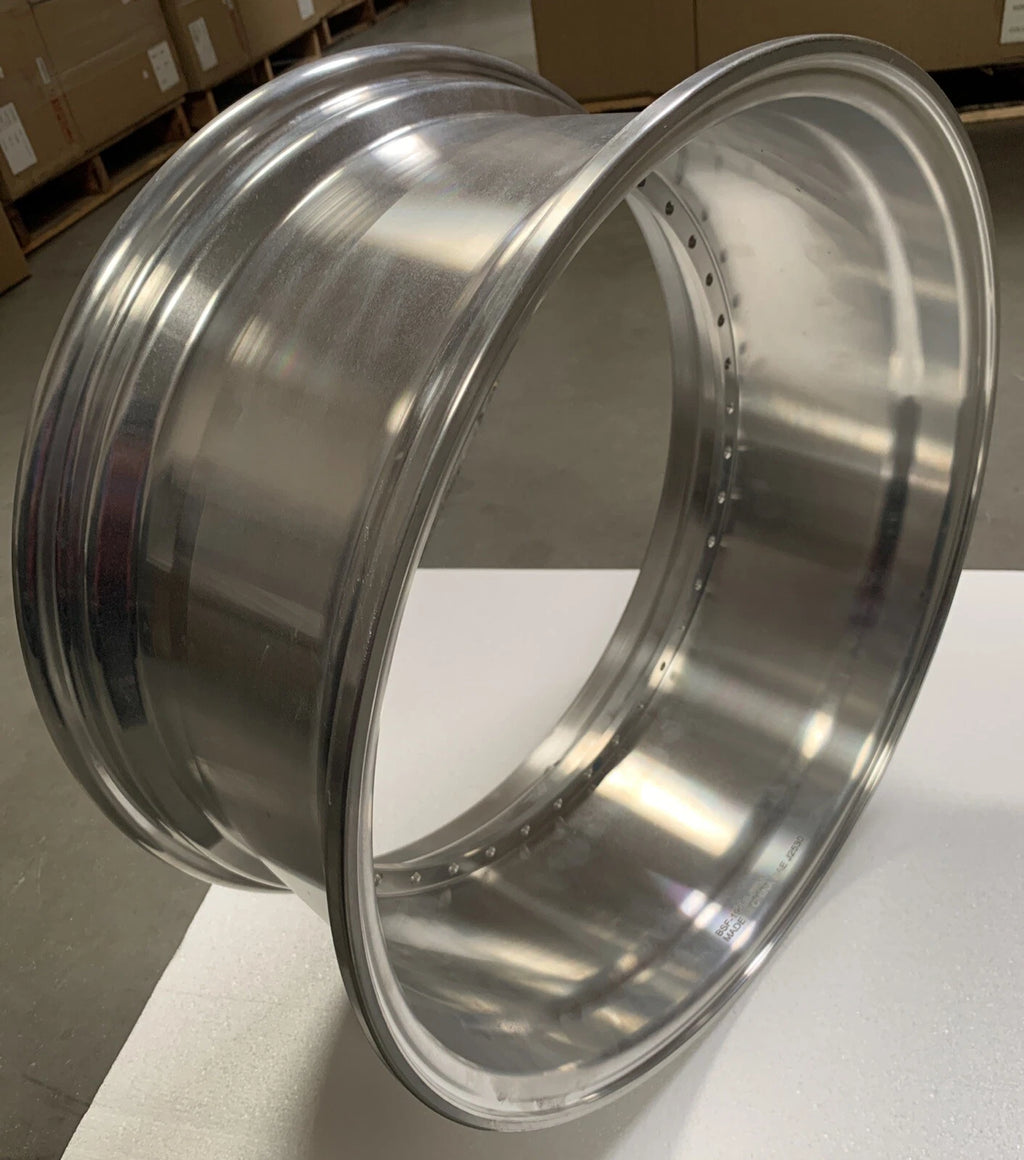 19" Step Barrel with 2.75" Lip Flow Form, 40 Holes US. Standard for 2-Piece Wheel RAW or Polished