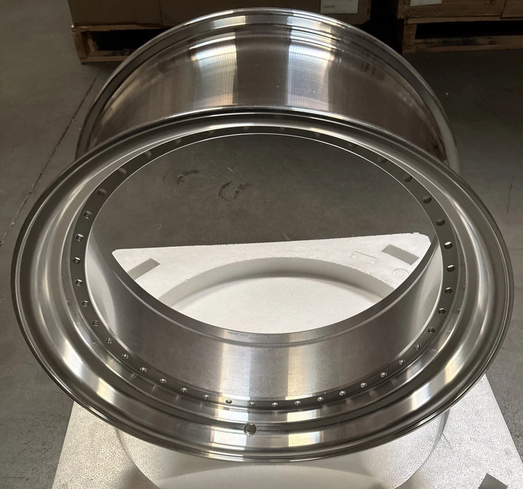 20" Step Barrel with 2.75" Lip Flow Form, 40 Holes US. Standard for 2-Piece Wheel, RAW or Polished