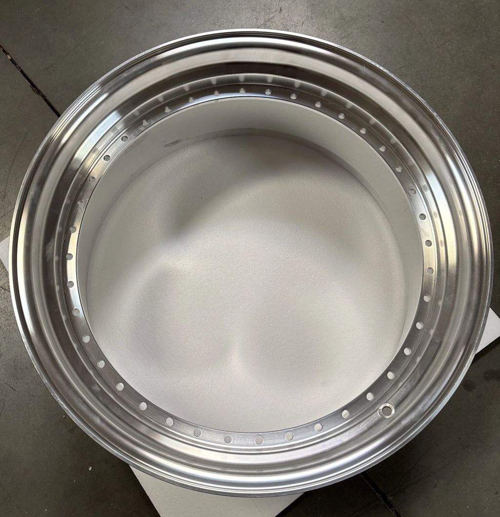 21" Step Barrel with 2.75" Lip Flow Form, 40 Holes US. Standard for 2-Piece Wheel, RAW or Polished